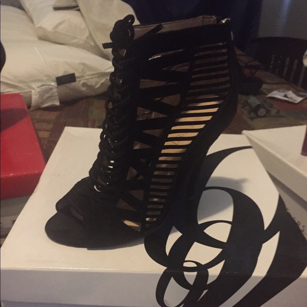Black ankle boots